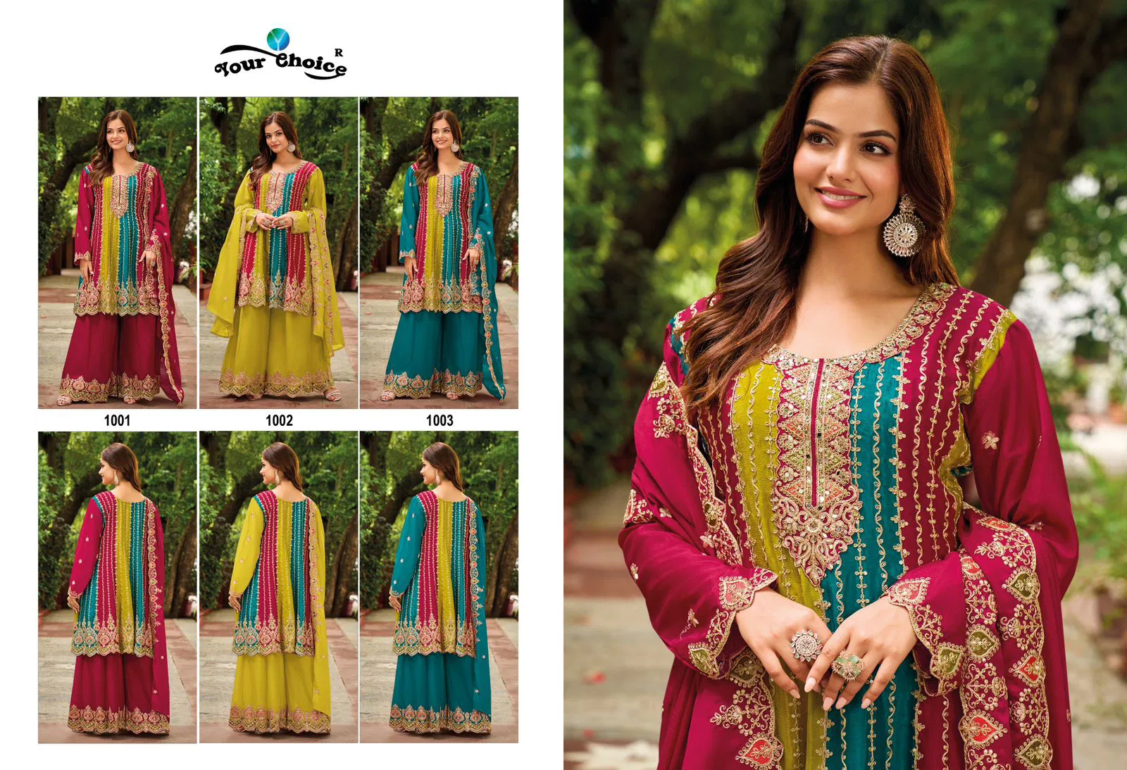 Orra Vol 4 By Your Choice Heavy Chinon Sharara Readymade Suits Wholesale Market In Surat
